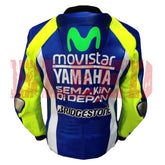 Valentino Rossi VR46 Motorbike Racing Biker Jacket Back View